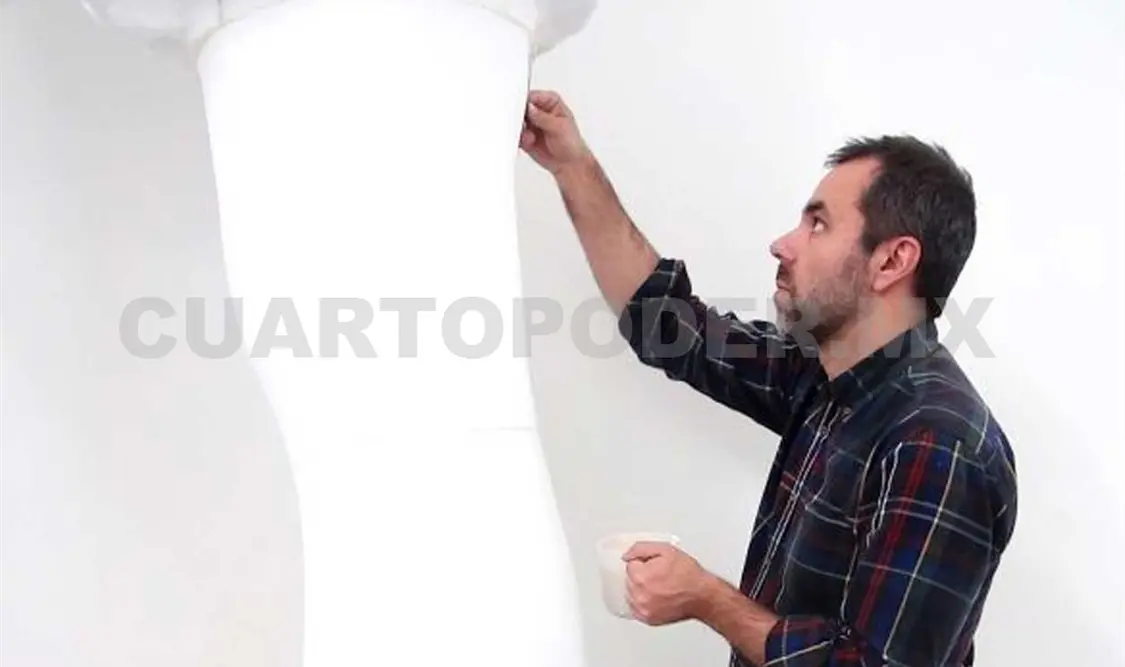 La obra representa al hombre moderno frente al Estado, por eso tiene esa escala. Cortesía
