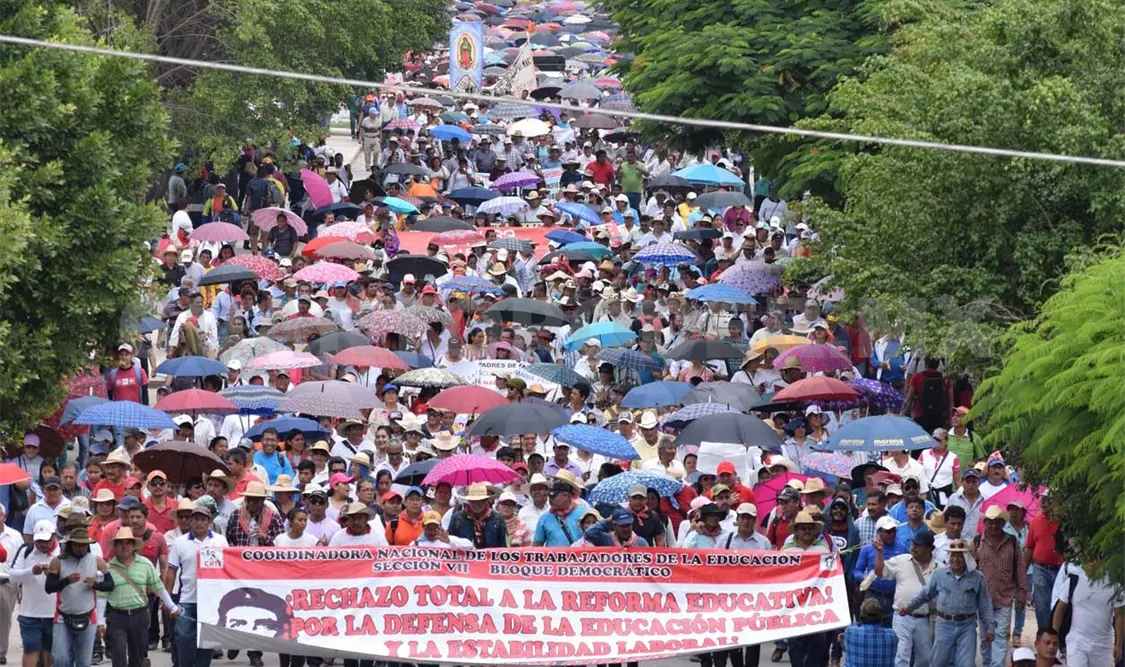 No hubo clases, pero sí marcha