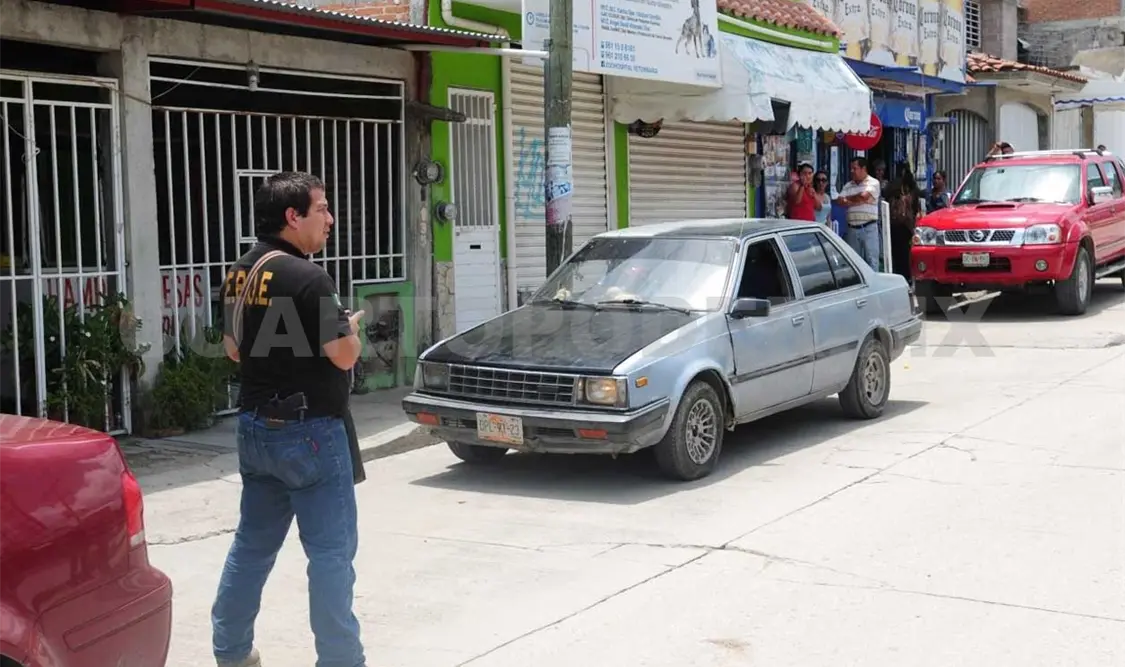 Balacera entre policías y un civil