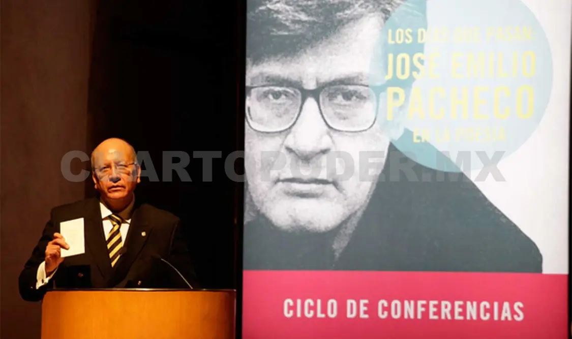 Vicente Quirarte habló sobre José Emilio Pacheco en El Colegio Nacional. Cortesía