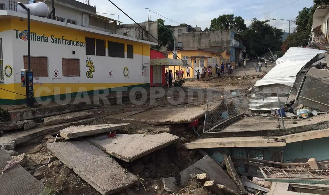 Dren colapsado operaba al 50% de su capacidad