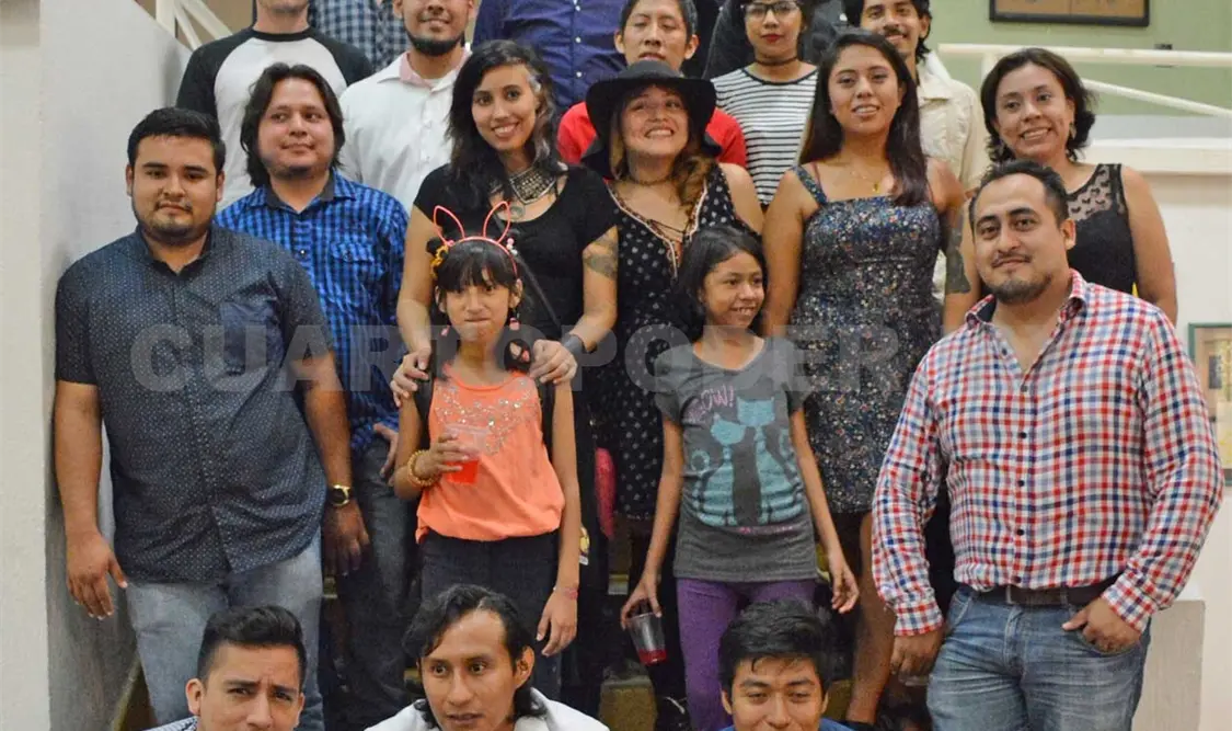 Todos los expositores de la muestra “Cu4tro”. Darwin Mendoza