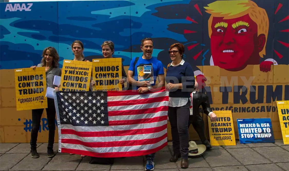 Gringos a votar contra Trump