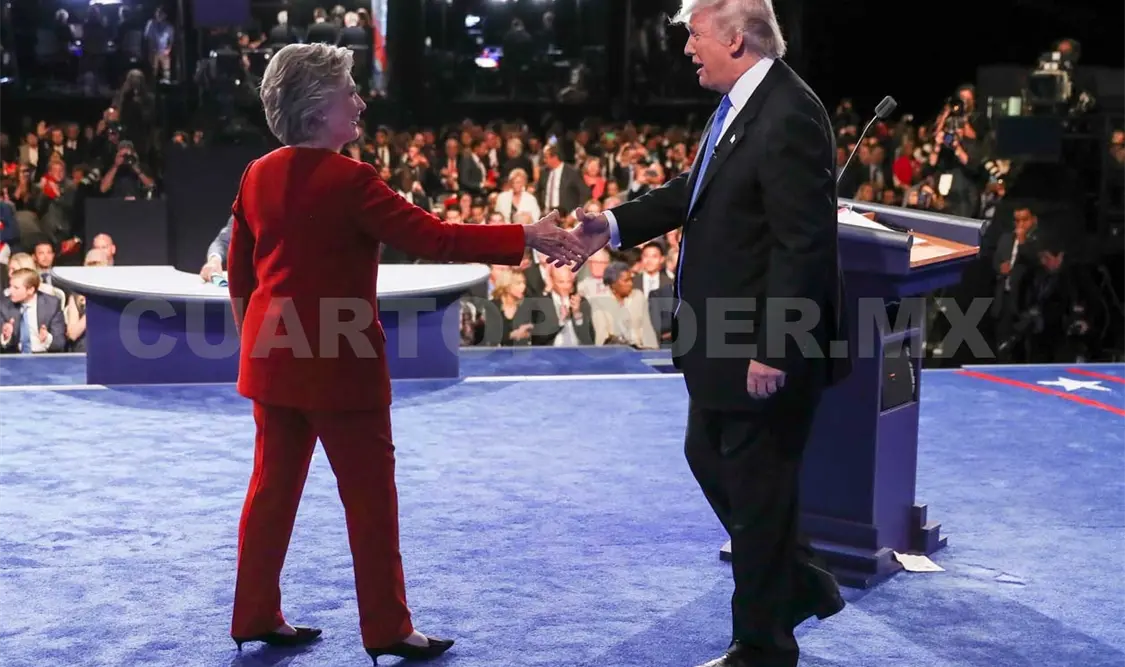 Clinton-Trump protagonizan encendido debate presidencial