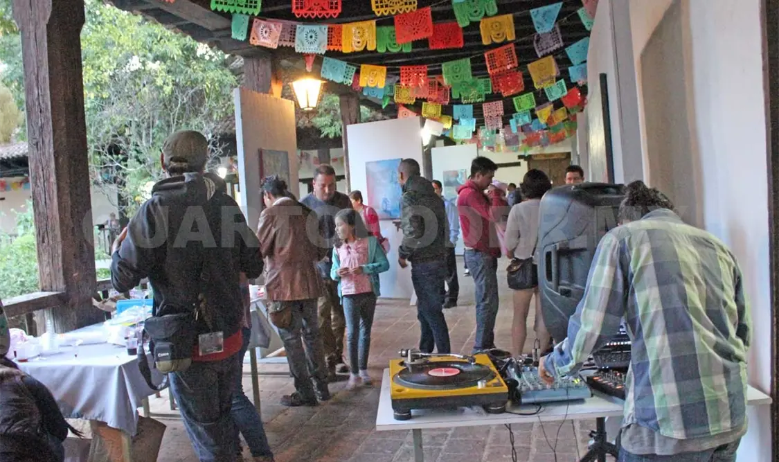 Exposición en la casa de la cultura de San Cristóbal de las Casas. Cortesía