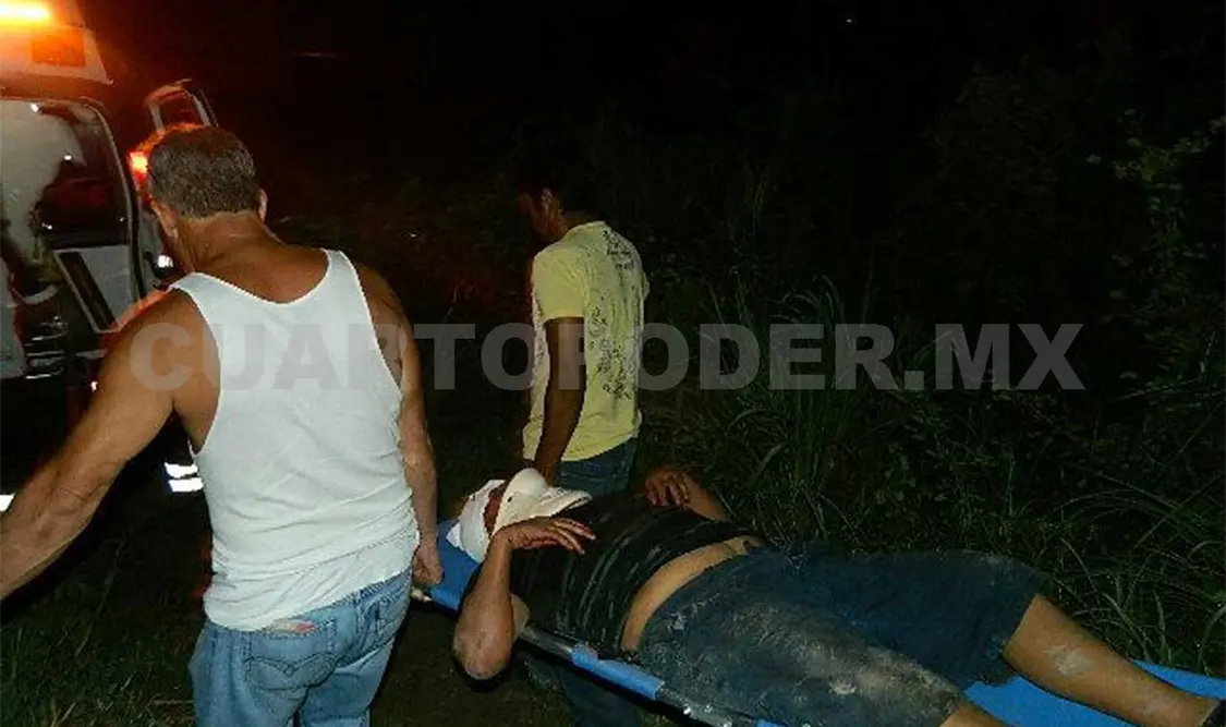 Peatón atropellado en la carretera