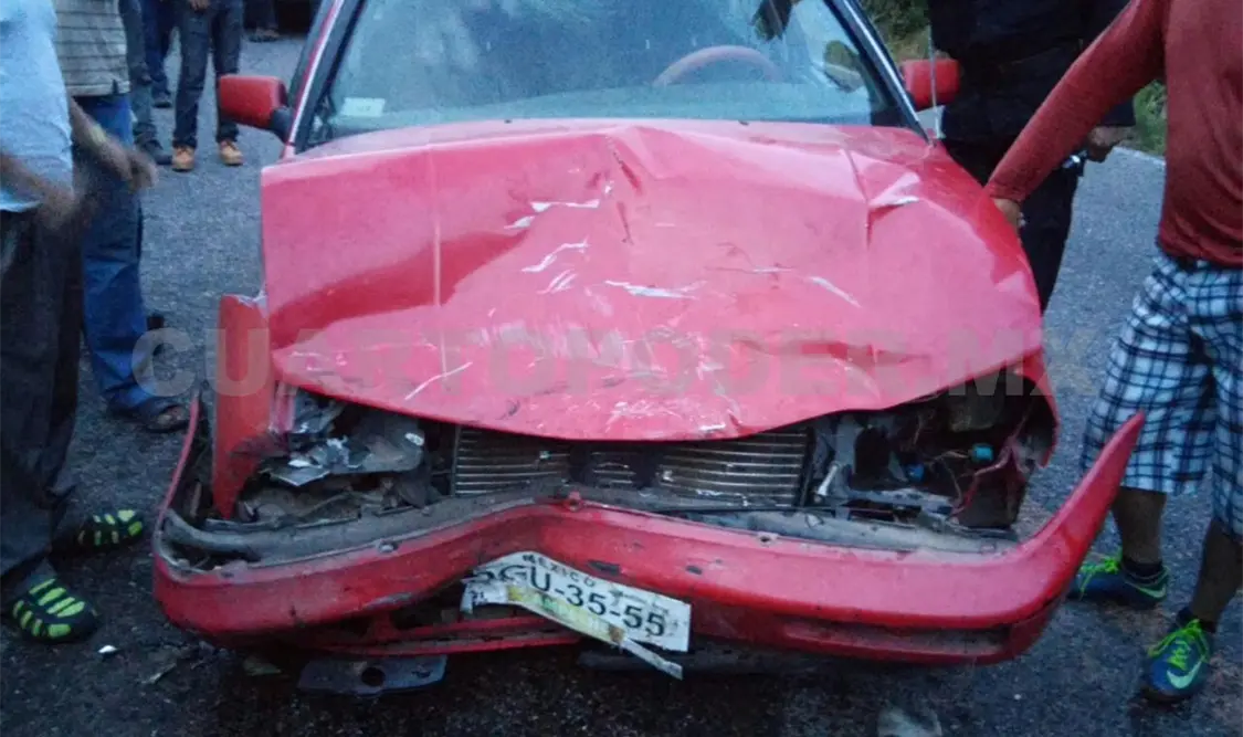 Cuatro heridos en accidente