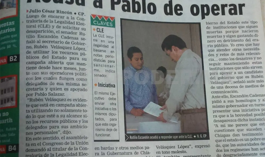 Siniestro pasado: Acusa a Pablo de operar