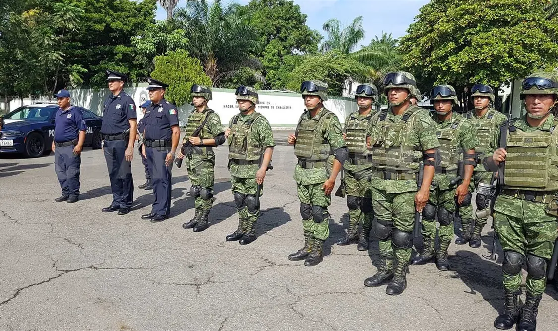 Fuerzas federales y estatales blindan Frontera