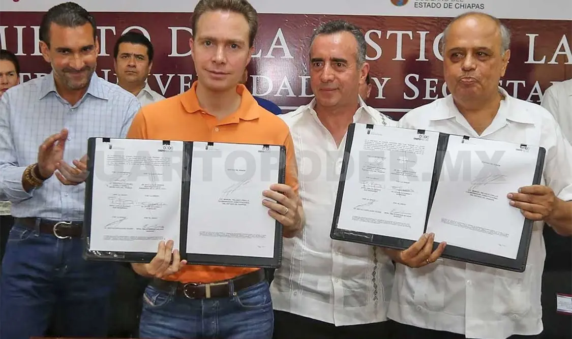 Velasco Coello señaló que mediante este convenio se garantiza la justicia y el respeto de los derechos laborales de los trabajadores. CP