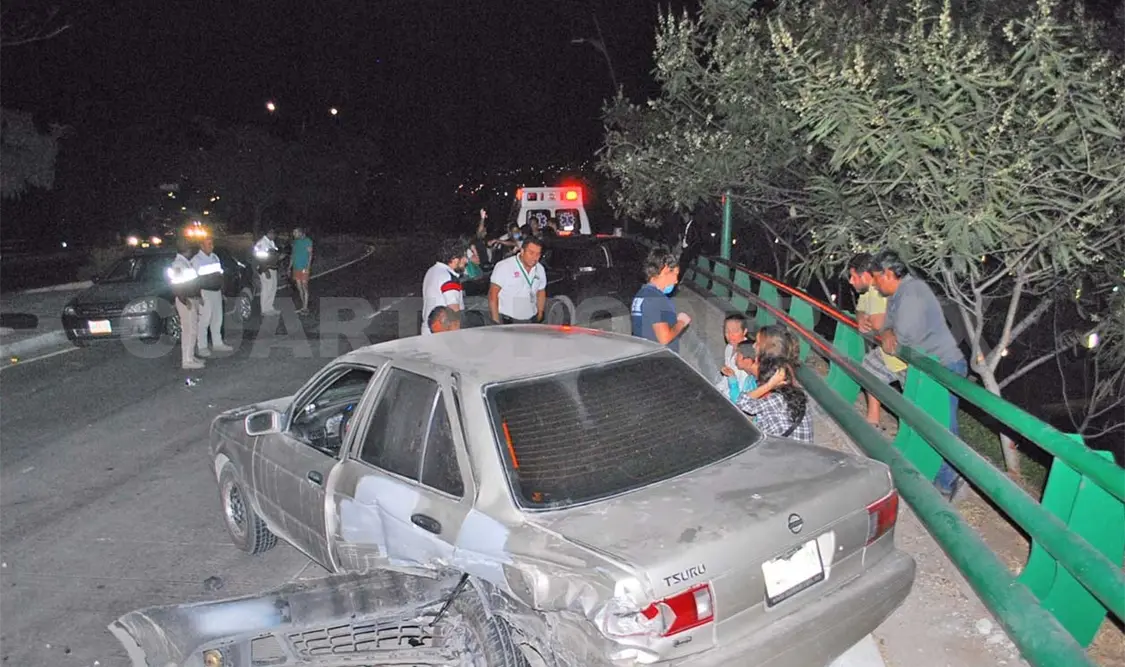 Fuerte accidente en El Trébol