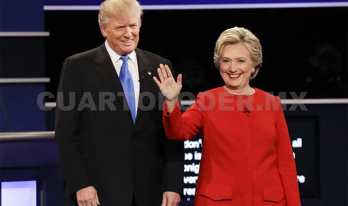 Supera Clinton a Trump por tres puntos