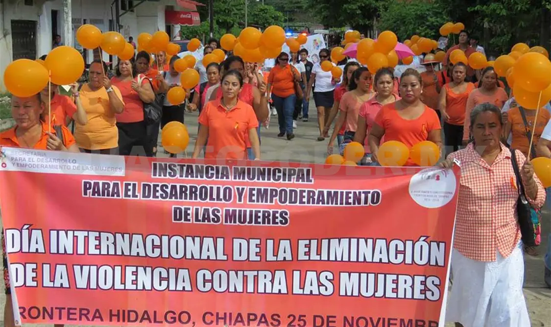 Sedem se pinta de naranja en favor de chiapanecas