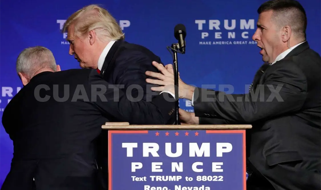 Retiran a Trump por supuesta amenaza