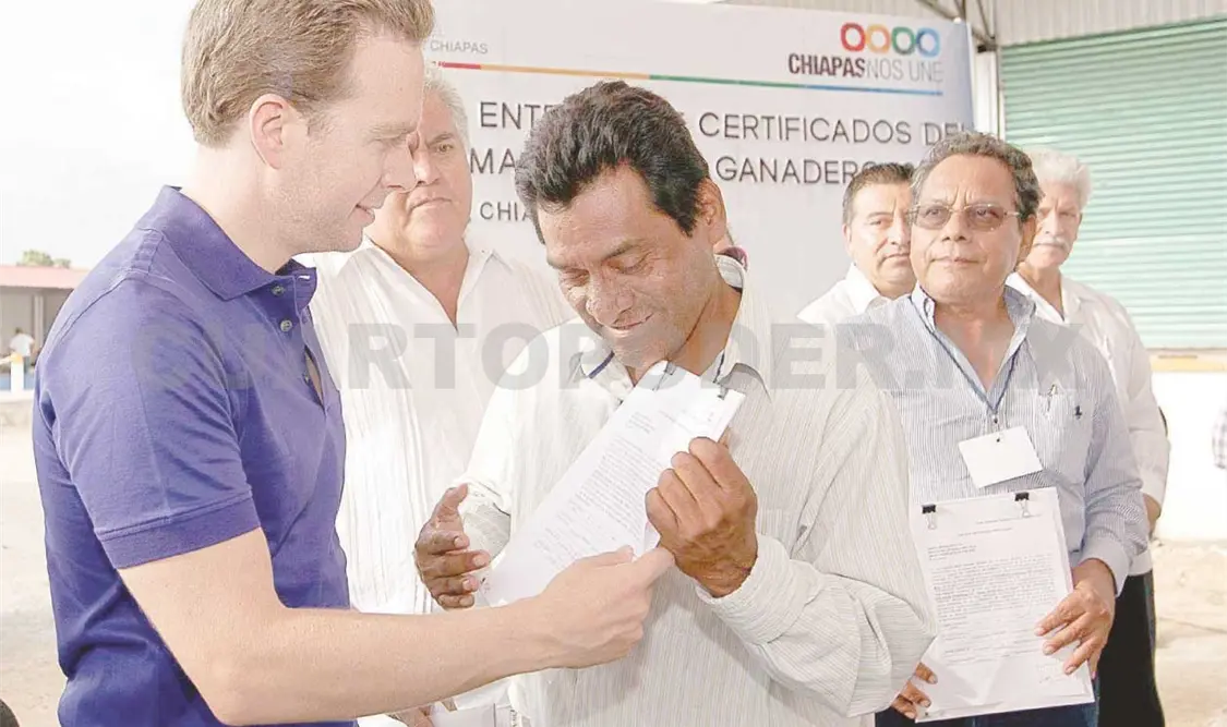 Entrega MVC certificados de Fomento Ganadero