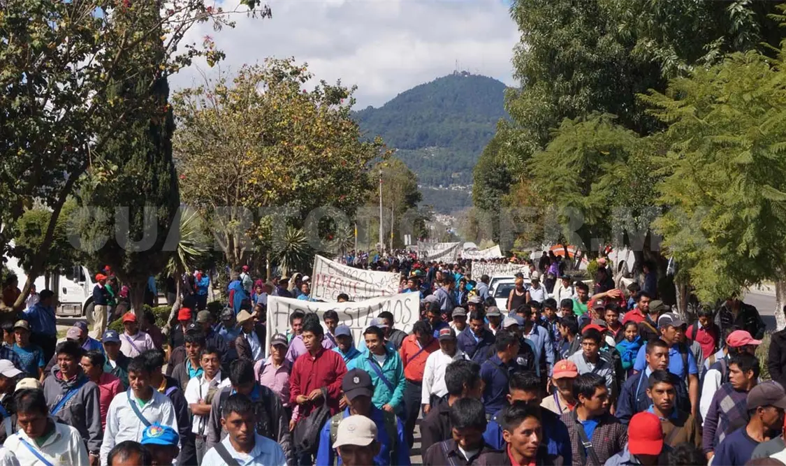 Indígenas se movilizan para exigir recursos