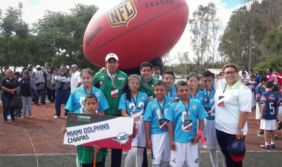 Chiapas asiste al Torneo de Tochito NFL