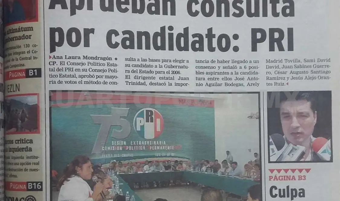 Siniestro pasado: Culpa senador a Pablo Salazar de la masacre
