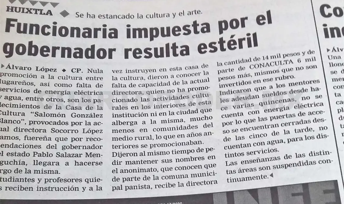 Publicado el sábado 10 de mayo de 2003. CP