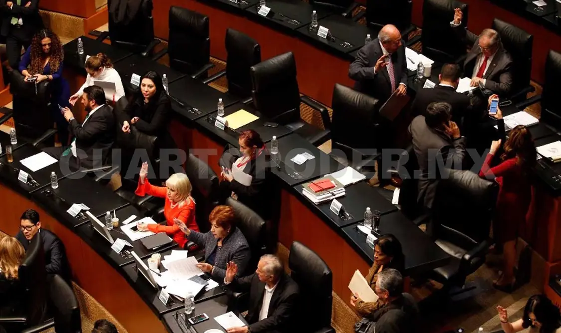 Sesión en la Cámara de Senadores. Cortesía