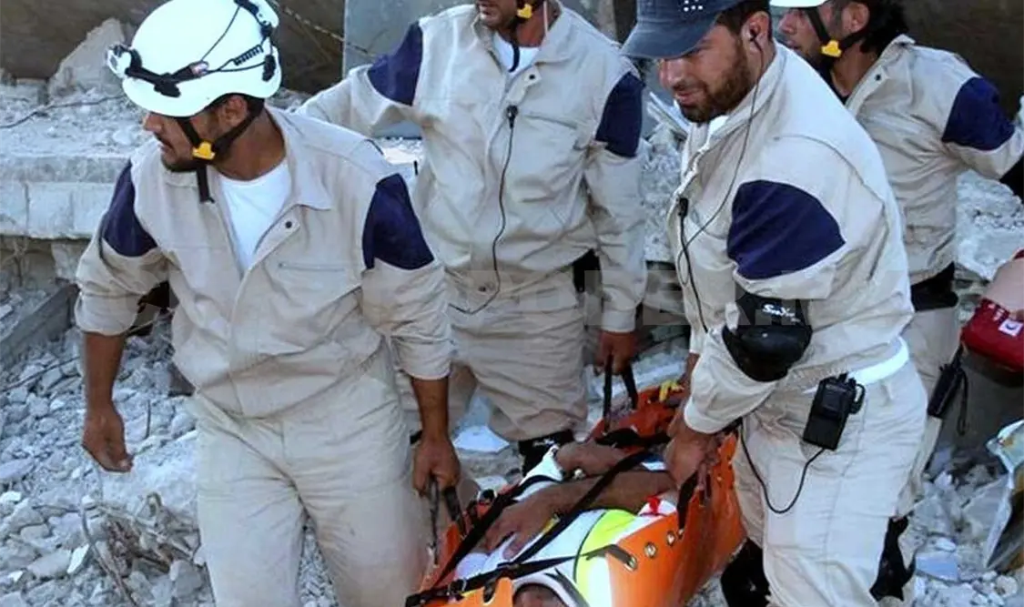 Los Cascos Blancos, grupo de rescate en Siria. Cortesía