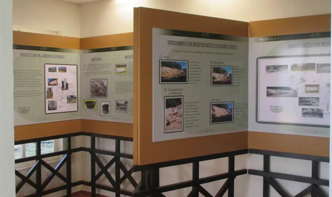 La sala introductoria contribuye a que el visitante ubique mejor en el tiempo y el espacio a la cultura que habitó Iglesia vieja. Cortesía.