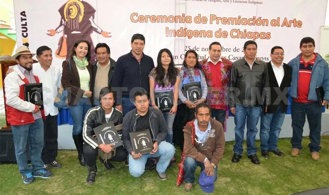 El galardón reconoce el talento artístico de los pueblos zoques y mayas de la entidad.