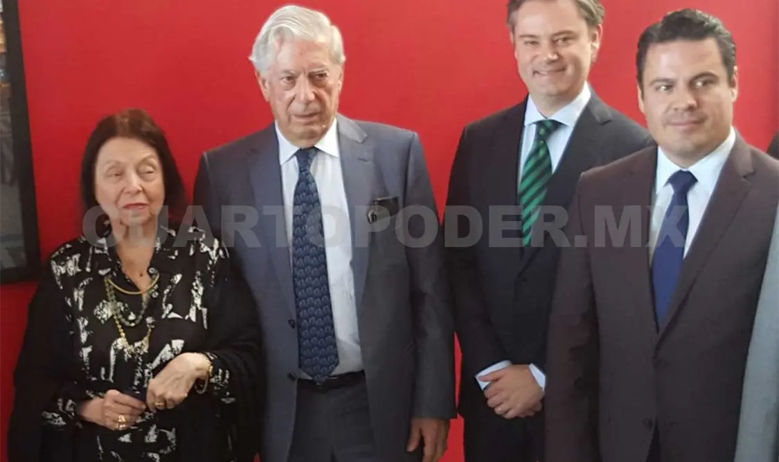 Aurelio Nuño estuvo a compañado por Mario Vargas Llosa y Fernando del Paso, en la inauguración del Centro Documental de Literatura Iberoamericana Carmen Balsells. NTX