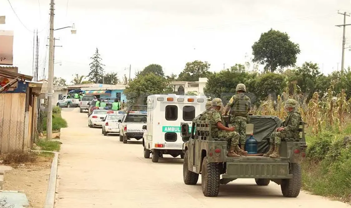 Operativo policiaco-militar en Las Margaritas