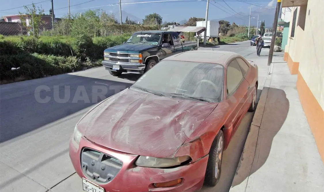 Cae ceniza en Puebla y Tlaxcala