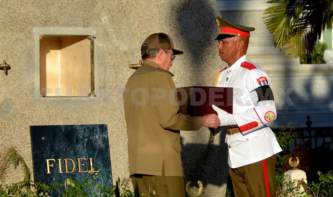 Guardan cenizas de Fidel Castro