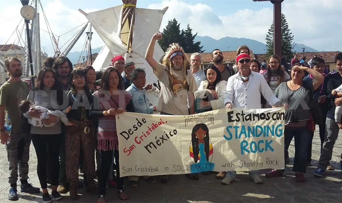 Apoyan desde San Cristóbal a tribus de Dakota del Norte