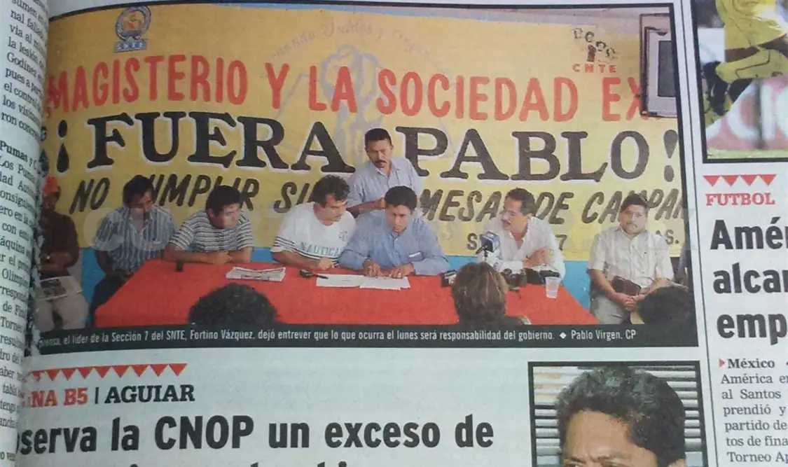 Siniestro pasado: Marchan 48 mil maestros