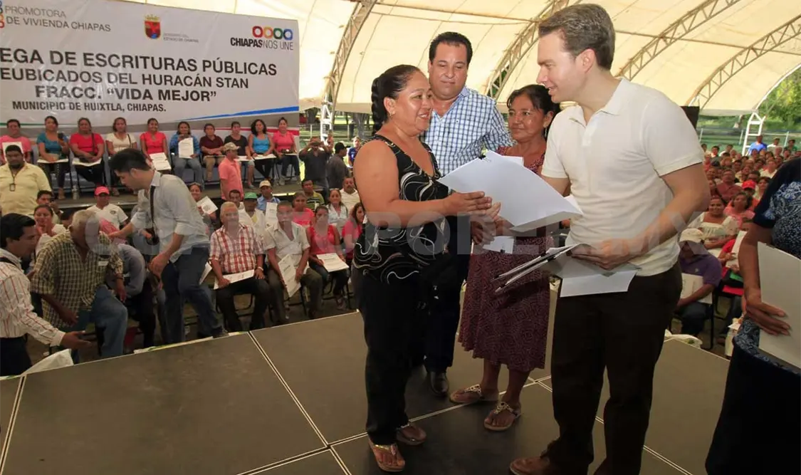 Da MVC certeza jurídica a familias de Huixtla