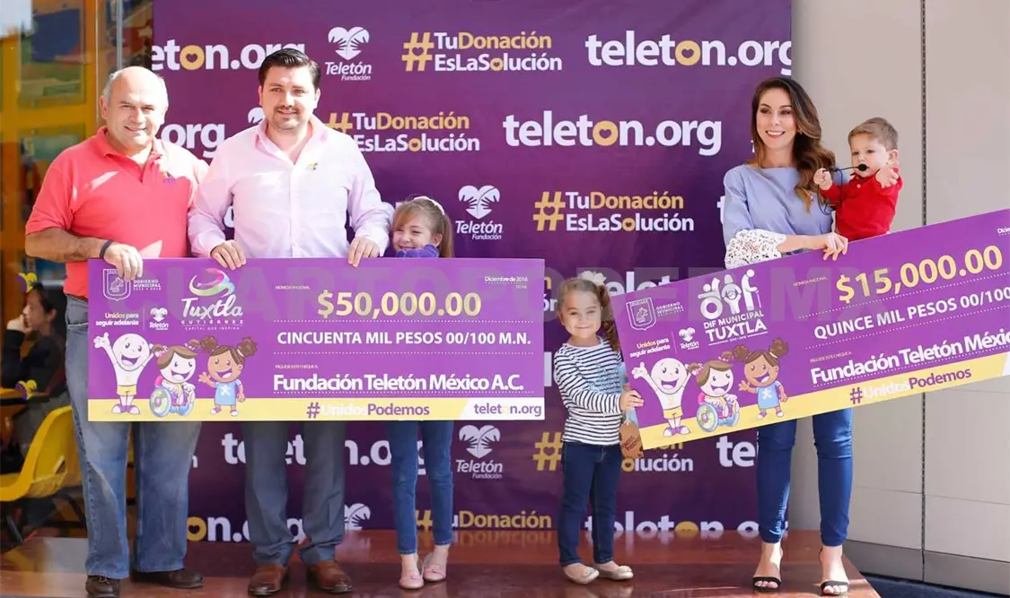 Martha Muñoz de Castellanos exhortó a la población a continuar apoyando y de esta forma lograr que el CRIT Tuxtla continúe prestando servicios. CP