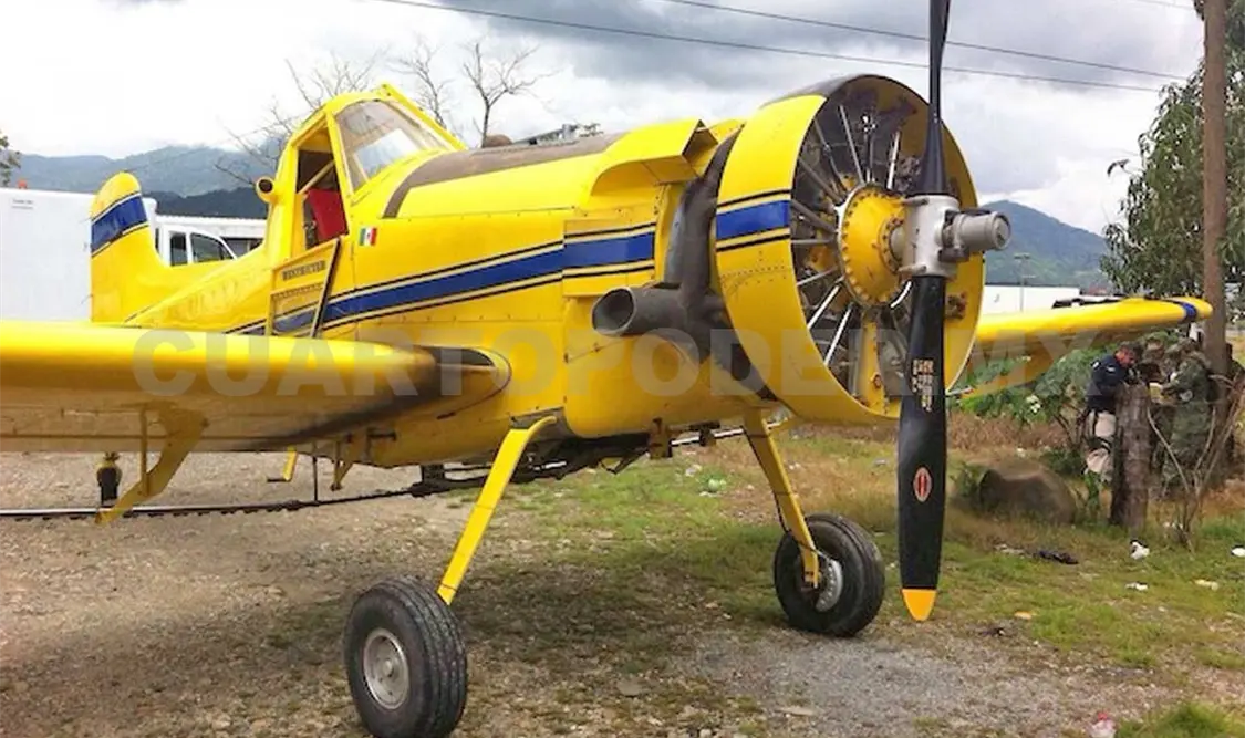 Una avioneta fumigadora aterrizó de emergencia en el municipio de Suchiate, tras registrar una falla mecánica.
