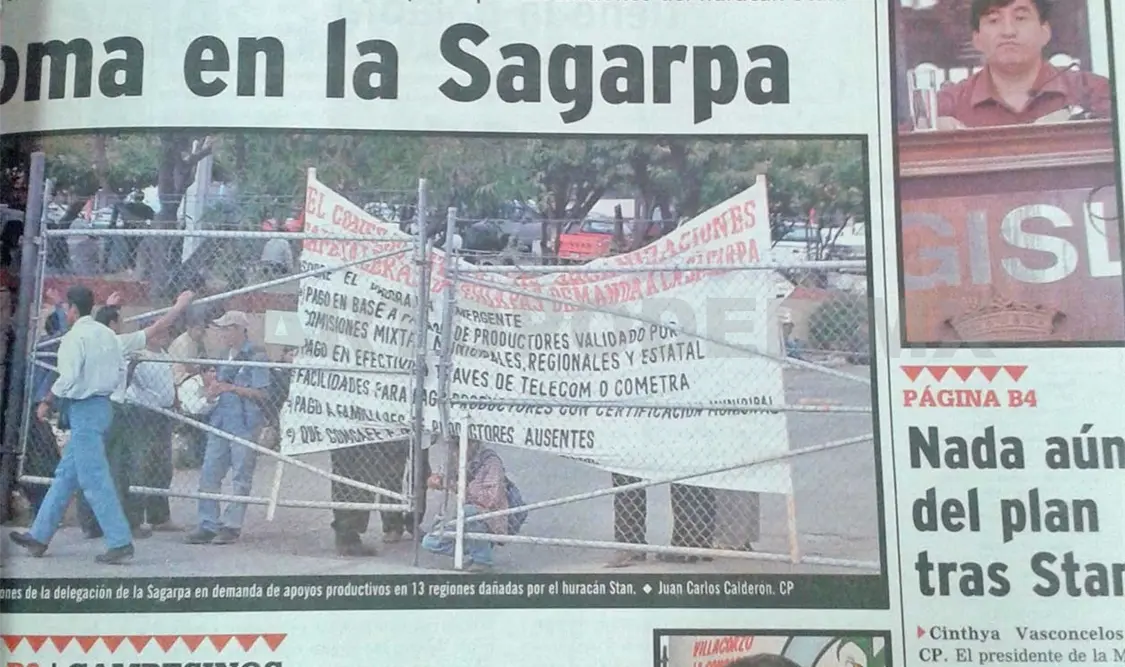 Siniestro pasado: Otra detención de líder de campesinos