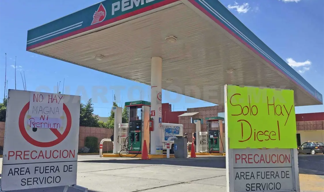 Pemex señaló que menos del uno por ciento de las estaciones de servicio presentan retraso en la entrega de gasolina. Agencias