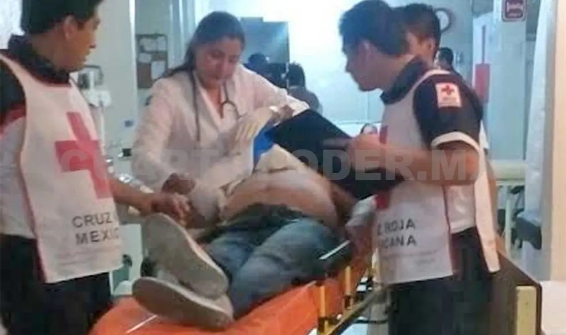 El hombre fue llevado al hospital de la clínica anexa de la Cruz Roja para recibir atención médica. Rafael Cabrera / CP