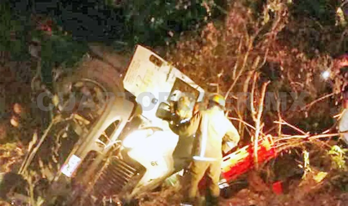 Se accidenta camión en la Ocozocoautla-Arriaga