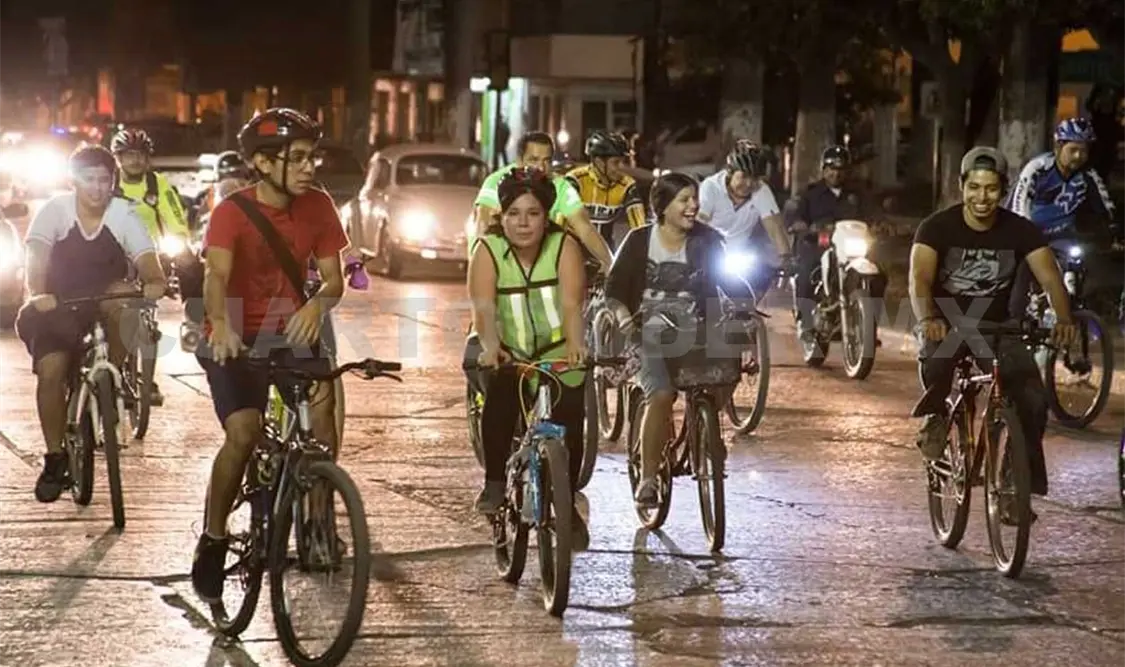 Tuxtla en Bici celebrará 70o paseo nocturno