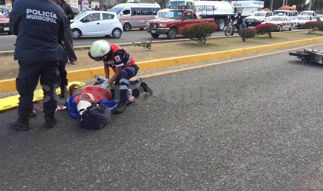 Peatón atropellado en el bulevar