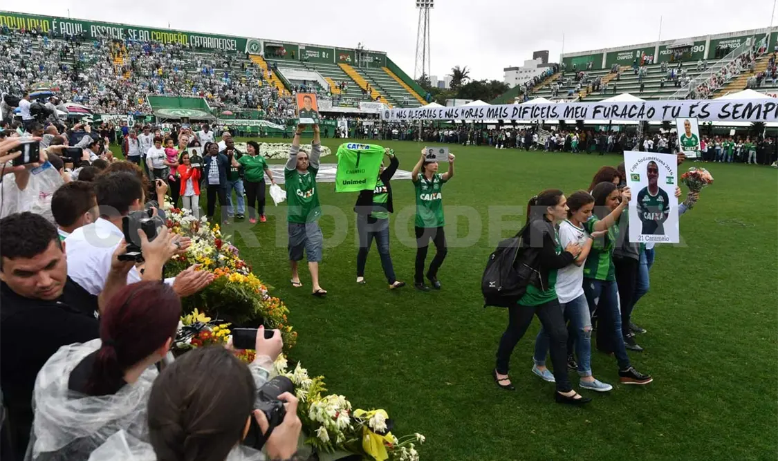 Se realizó juego benéfico por Chapecoense
