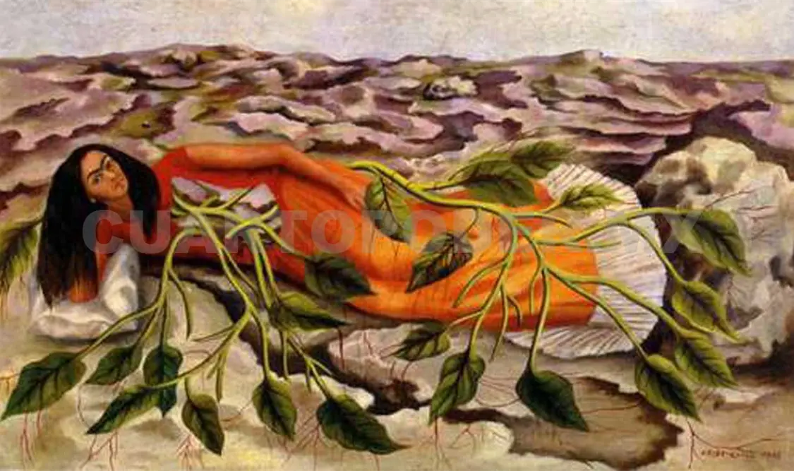 Raíces (El Pedregal), 1943, perteneciente a una colección privada. Cortesía