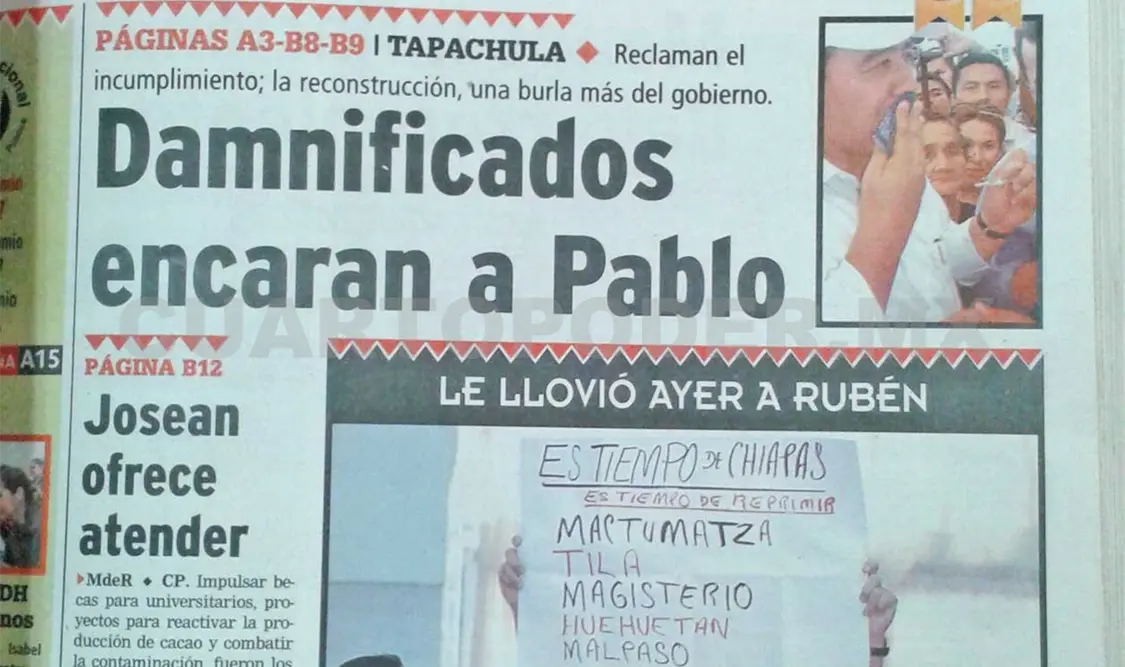 Siniestro pasado: Colonos encaran a Pablo por incumplir su palabra