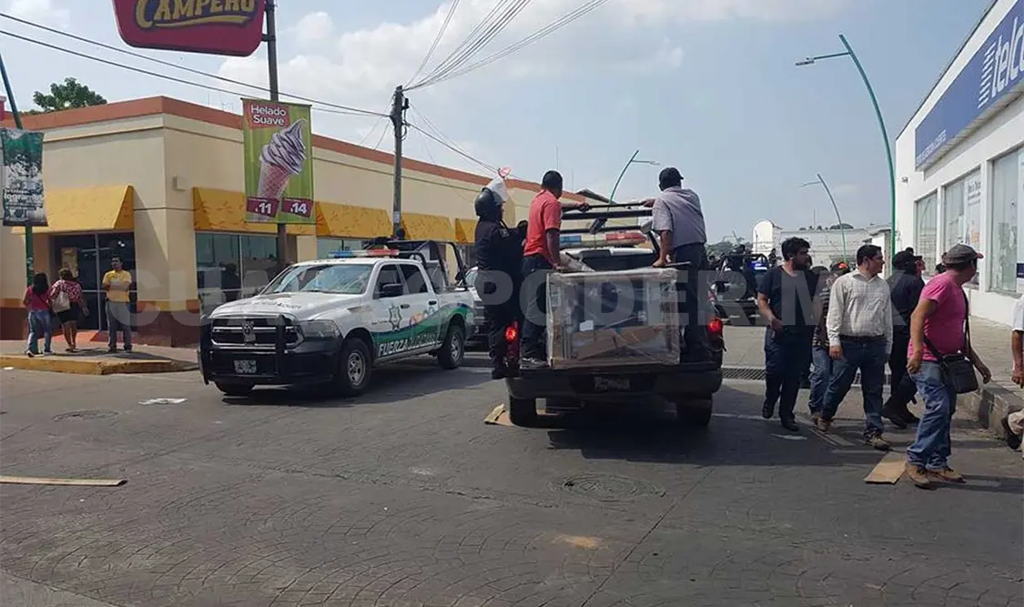 Recuperan productos robados en Tapachula