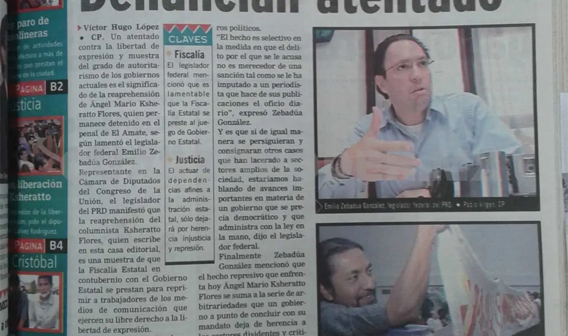 Indignación por arresto de Ángel Mario Ksheratto