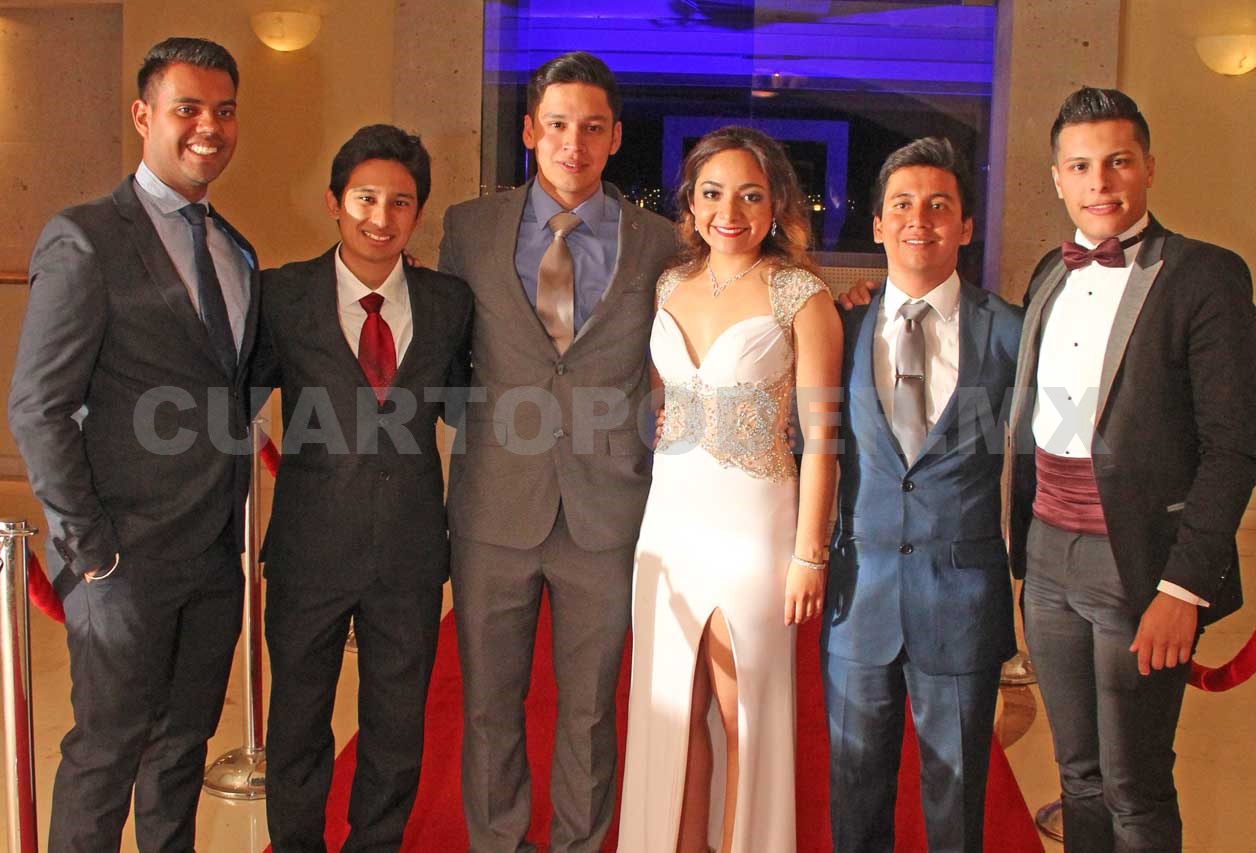 Elegante cena de graduación