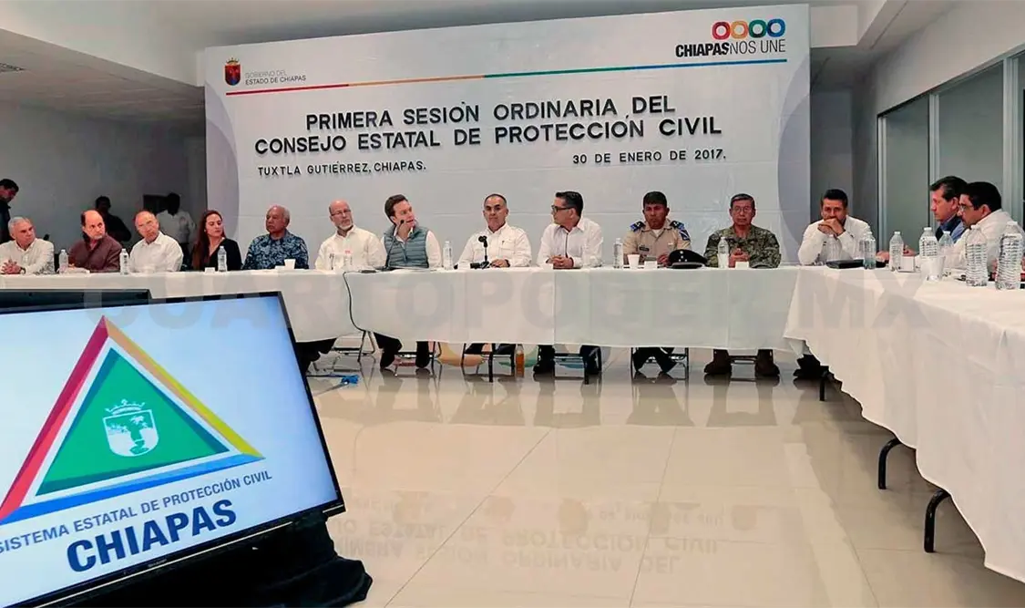 Chiapas encabeza reunión de Protección Civil