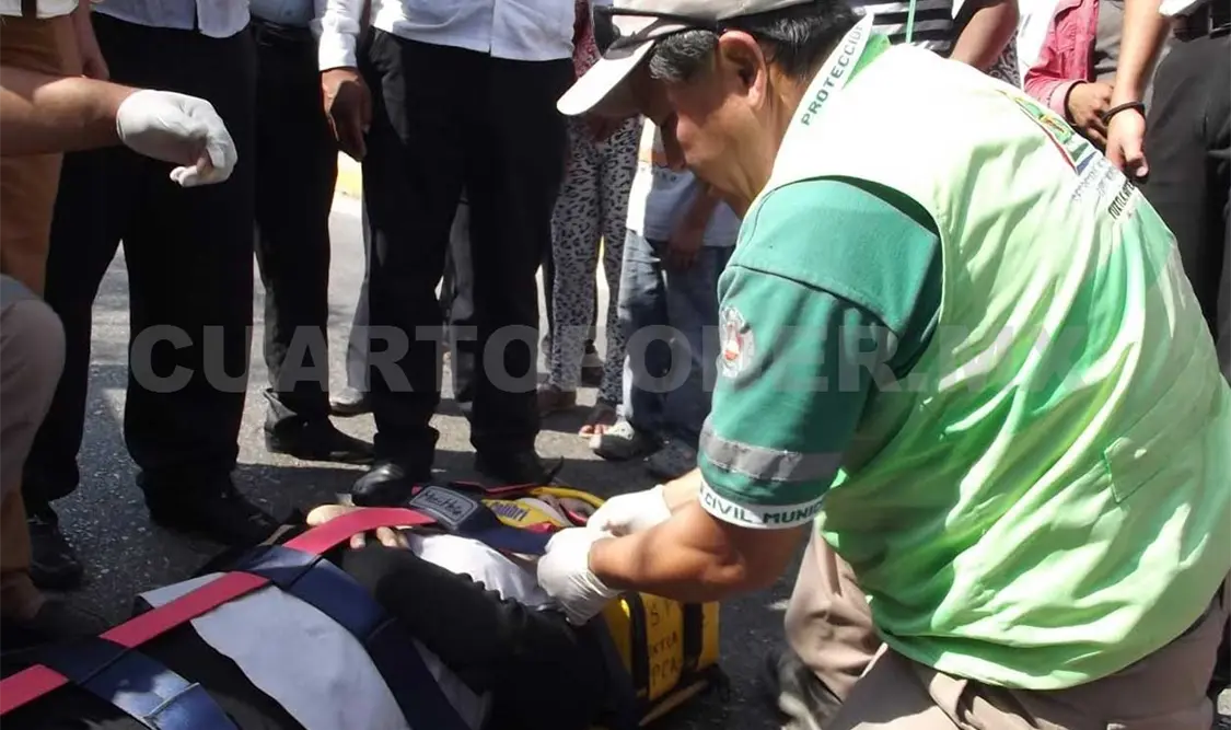 Maité fue llevada al Sanatorio Rojas, sus compañeros se fueron a tomar su colectivo. Avisaín Alegría / CP